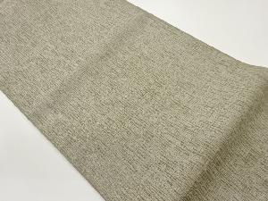 ふくれ織変わり格子模様織出し全通袋帯